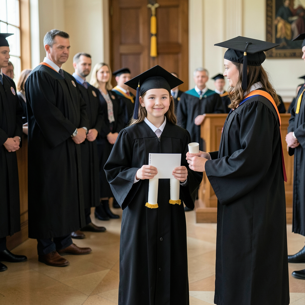 Vera Cree, 14, graduates from Middlesex University with first-class honours